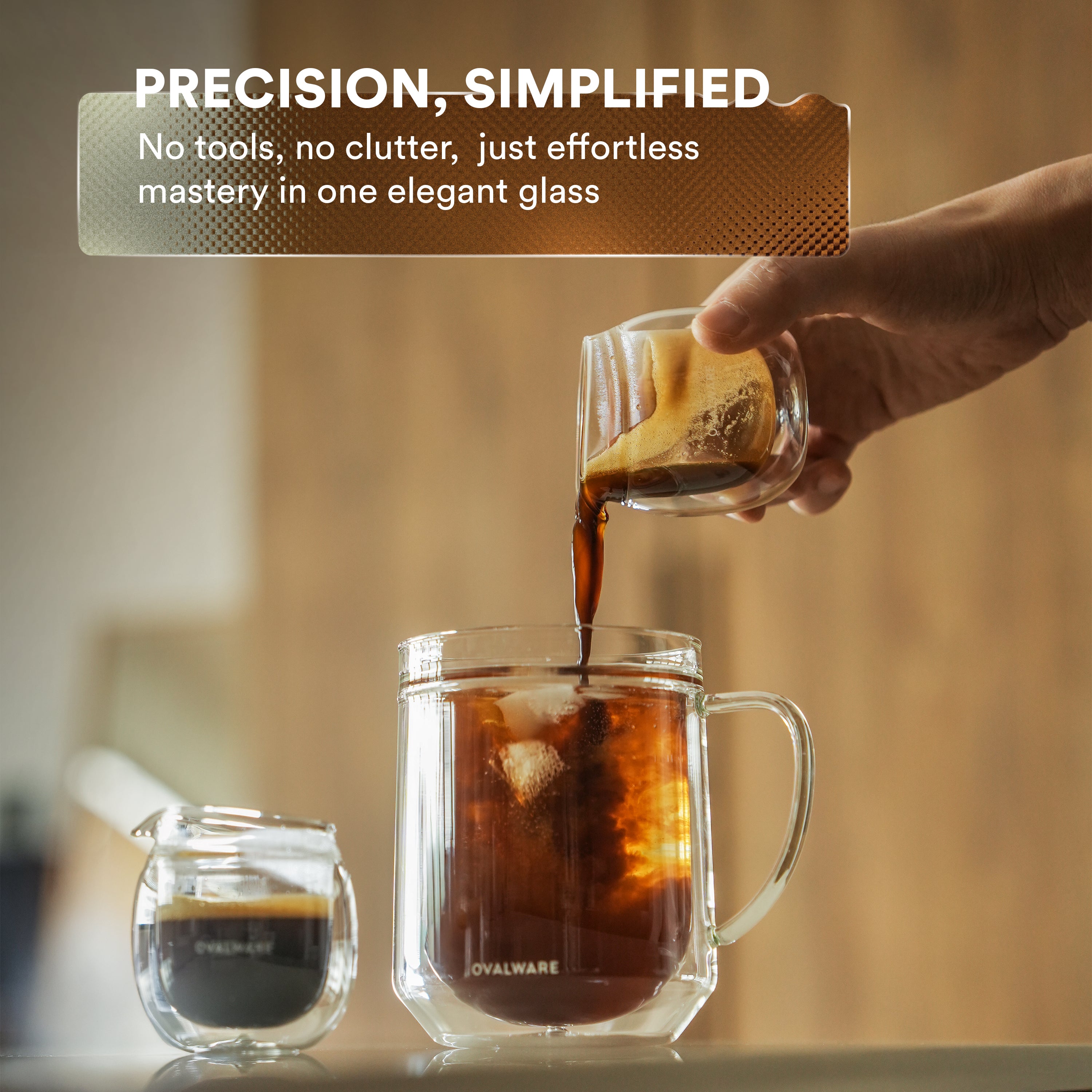 Double Wall Espresso Pouring Glass (Set of 2)