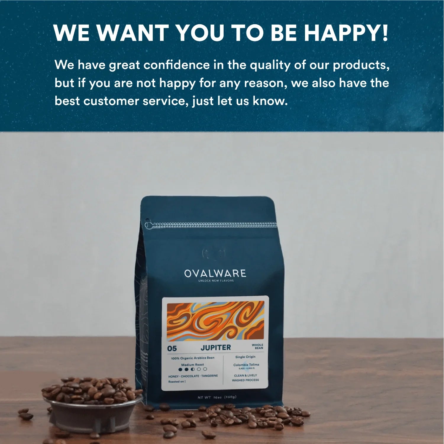 We Want You to be Happy!