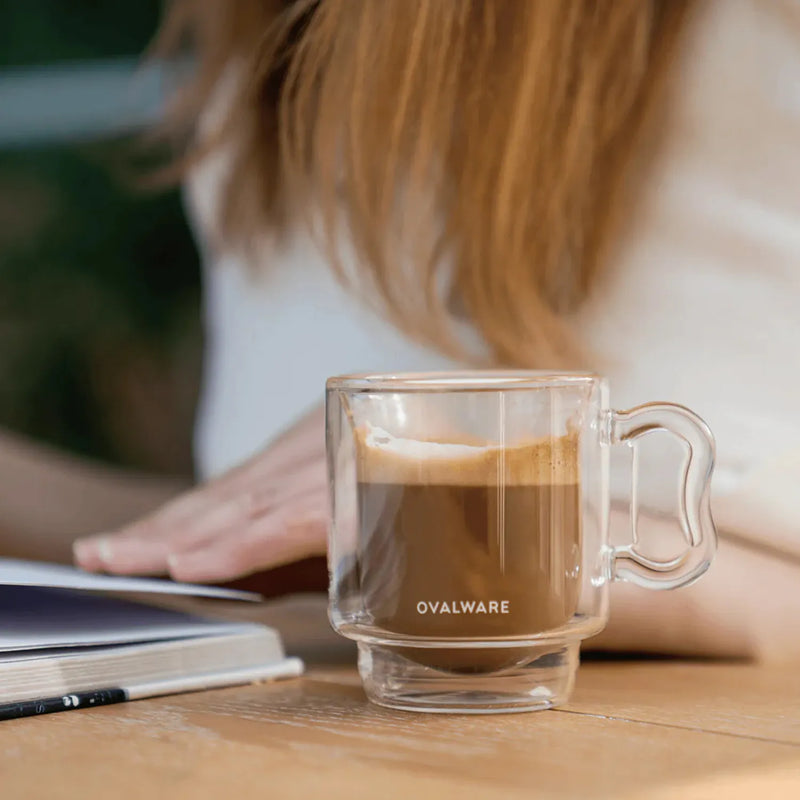Double Wall Espresso Coffee Cups by OVALWARE