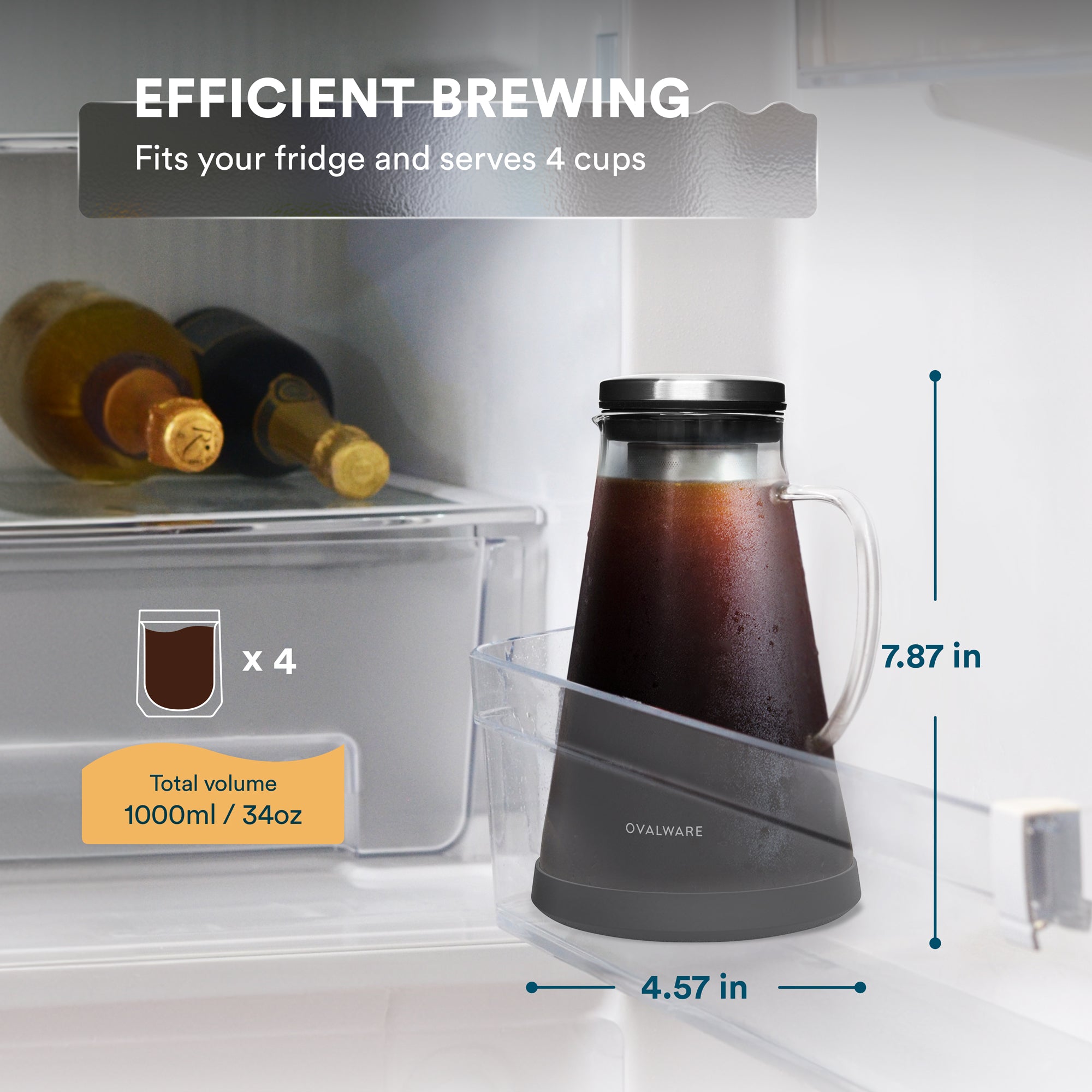 Cold Brew Maker 1.0L/34oz and 1.5L/51oz