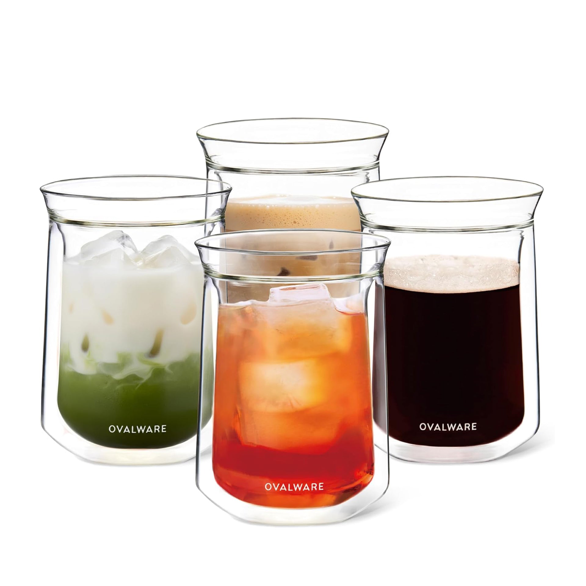  peak TASTING GLASS 2個セット Double Wall Coffee Glasses — 350ml Set | Ovalware