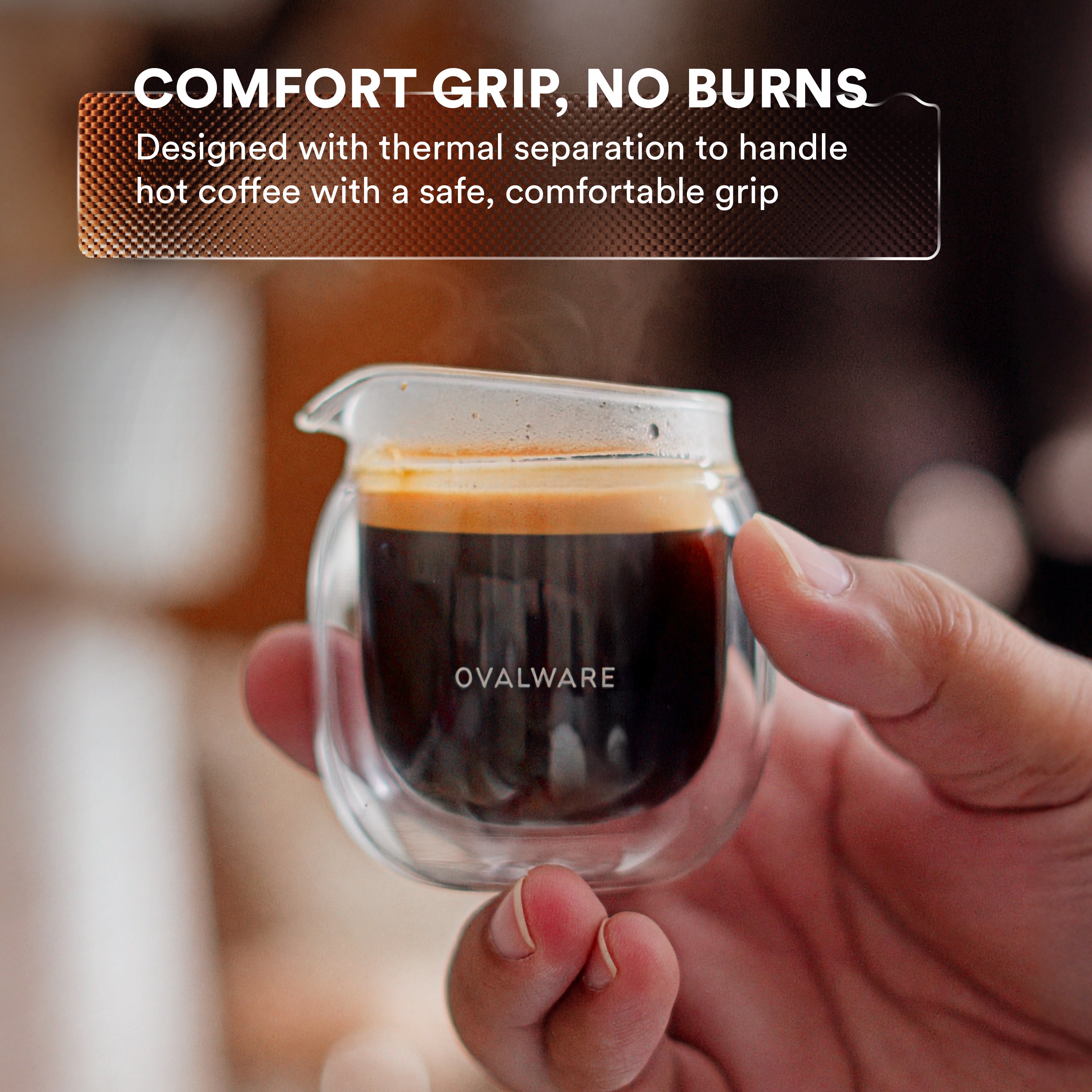 Double Wall Espresso Pouring Glass (Set of 2)