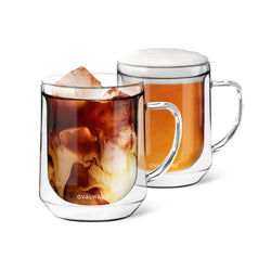 Ovalware Double Wall Mug For The Perfect Cappuccino, Macchiato, Latte