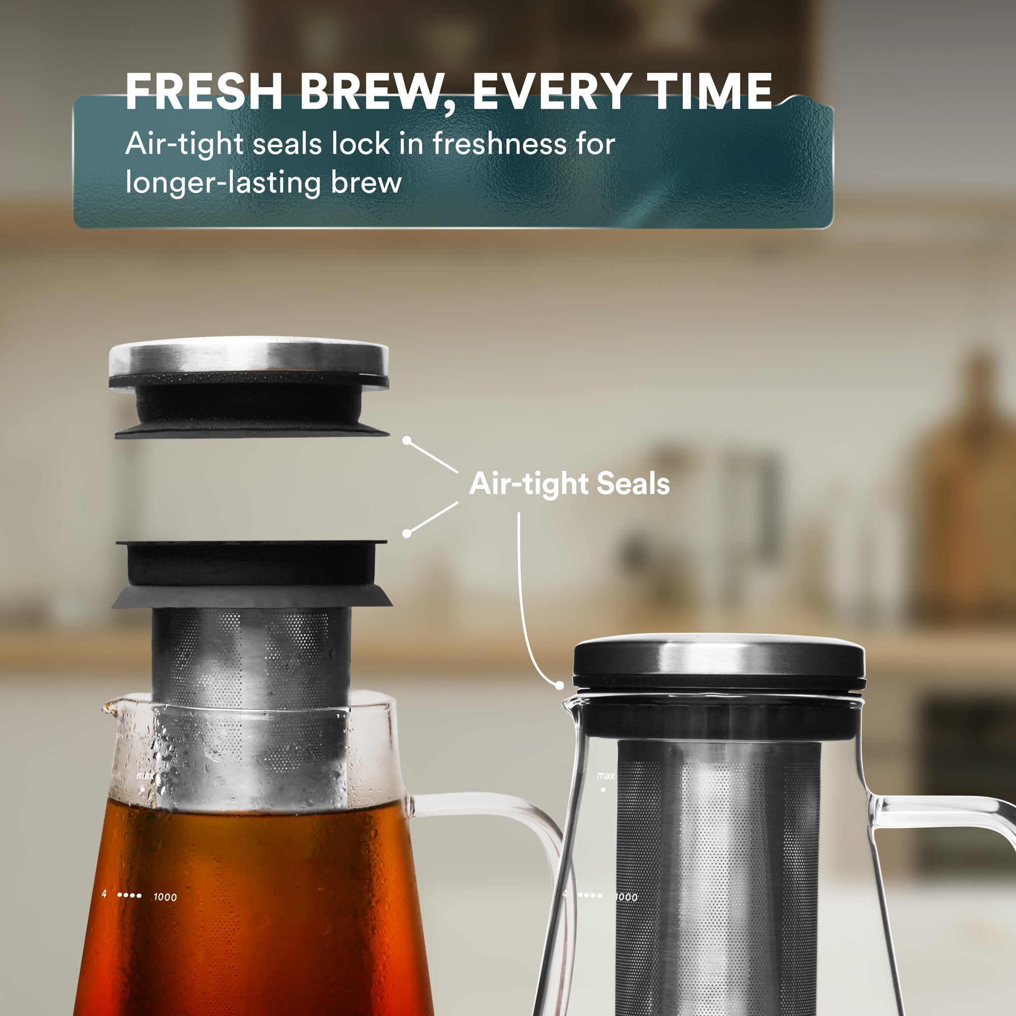 Cold Brew Maker 1.0L/34oz and 1.5L/51oz