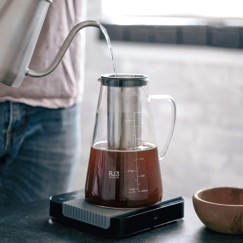 Brewing with Cold Brew Coffee Maker by OVALWARE