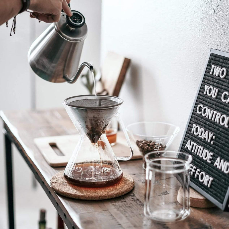  Pour Over Coffee Maker with Stainless Steel Filter