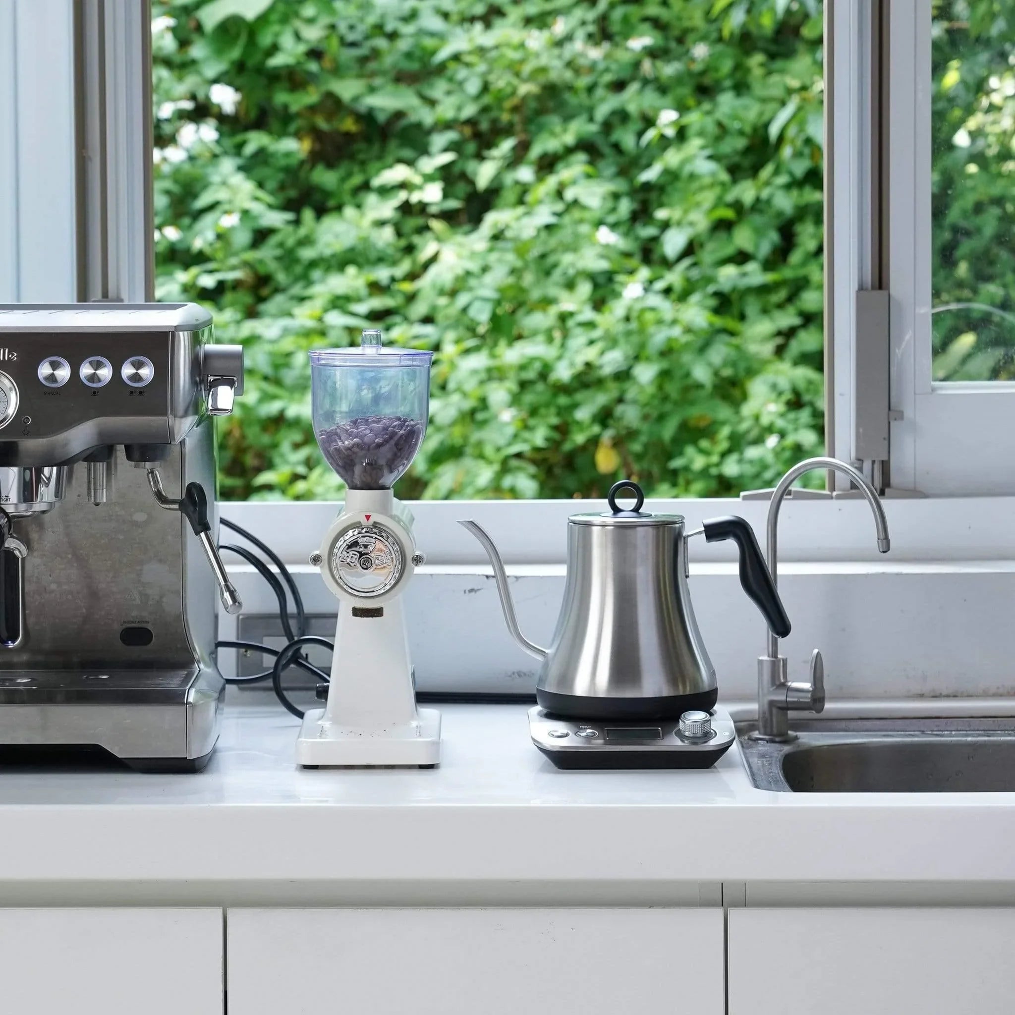 Electric Pour-Over Kettle in beautiful kitchen setting, your kitchen